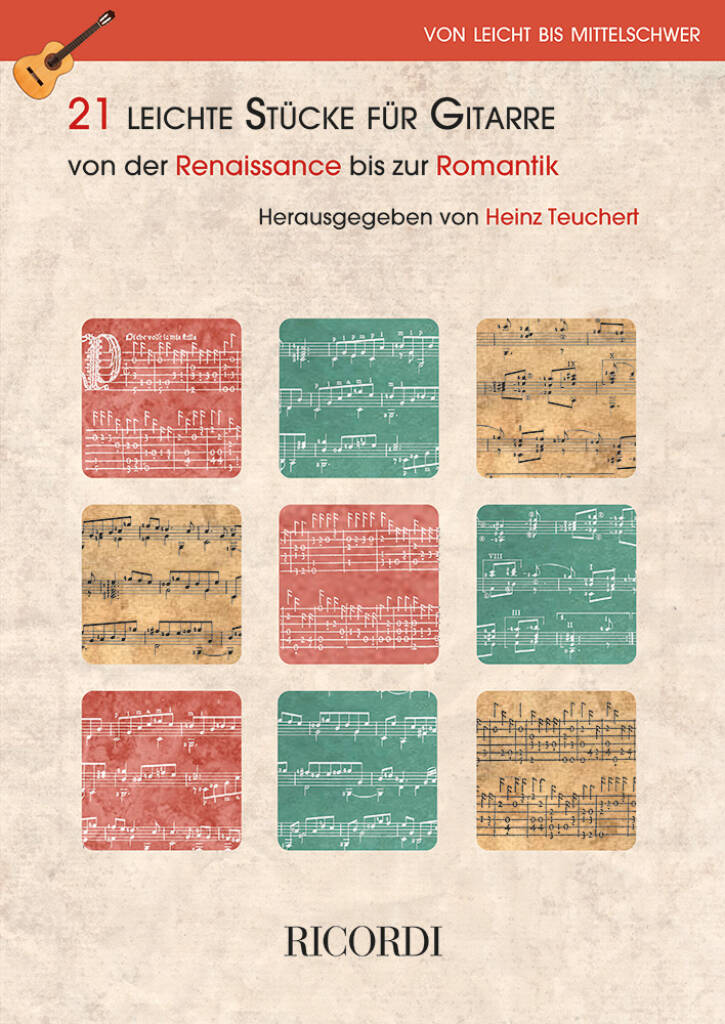 21 leichte Stücke für Gitarre